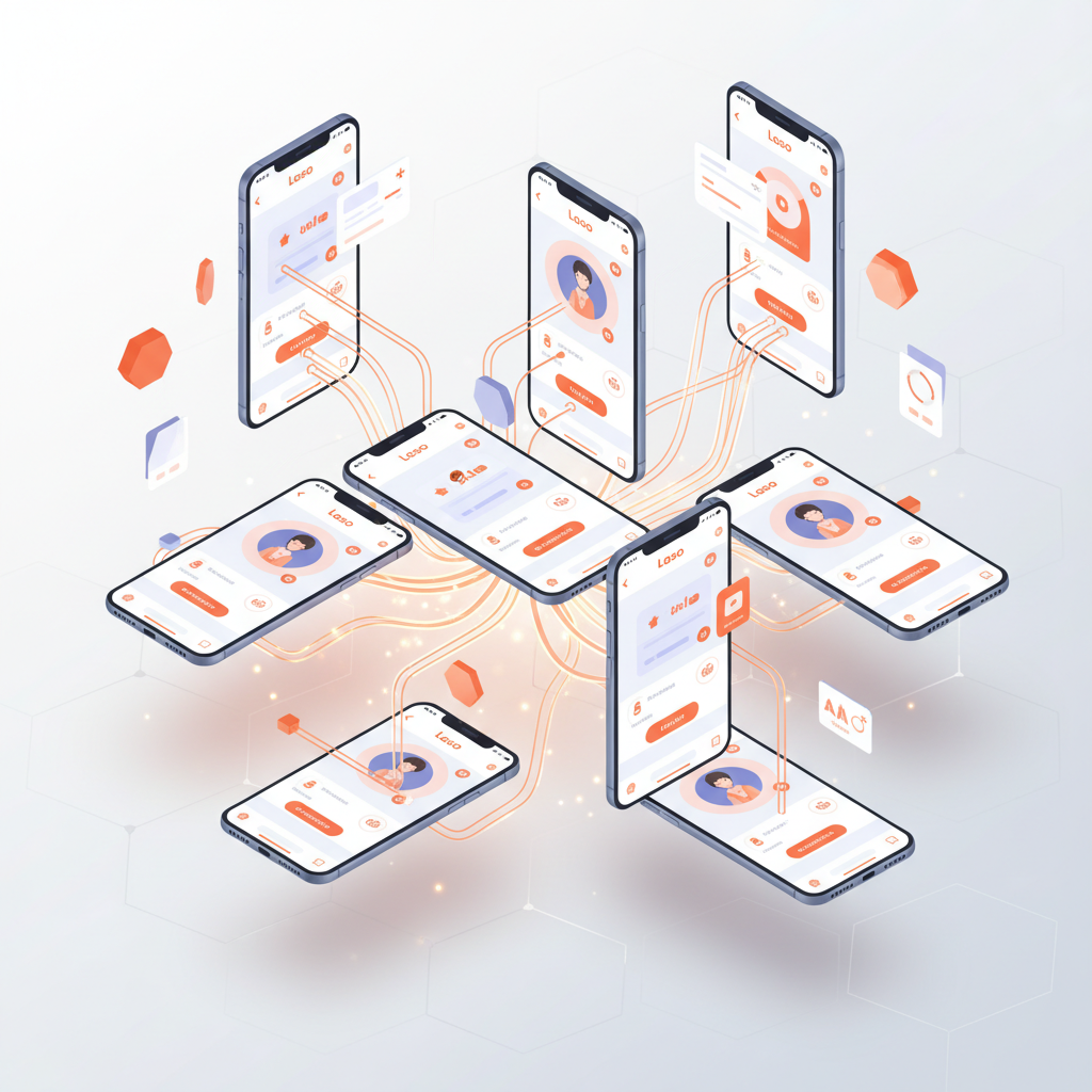 Network visualization showing interconnected businesses and customers