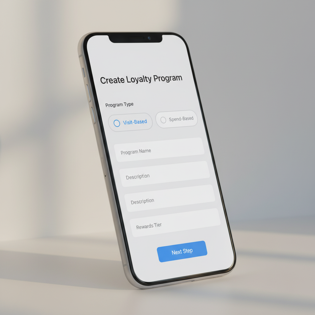Business reward program configuration interface